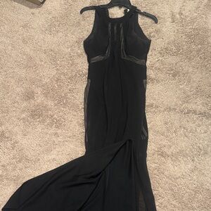 Honey and Rosie Black Backless Dress